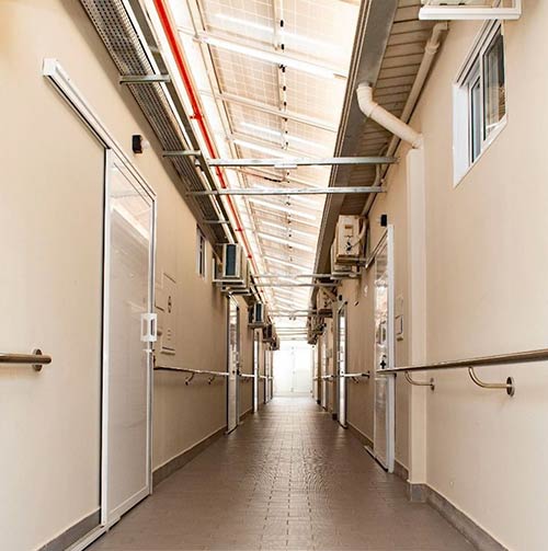 corredores com apoio